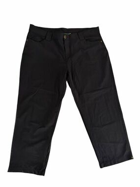 WOOLRICH Black Stretch Capris Cropped Pants Outdoor Hiking Casual womens 16